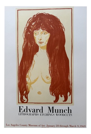 Edvard Munch, Nude, Etchings, Woodcuts, Lacma, 1969, Print