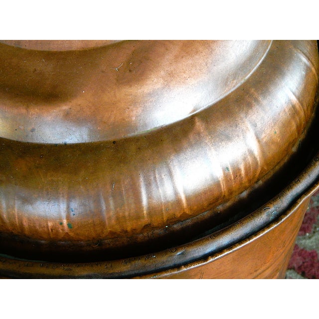 Early 20th Century Early 20th Century Copper Lidded Wash Barrel - Firewood Holder For Sale - Image 5 of 11