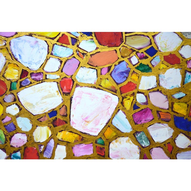 Early 21st Century Stones in Gold 3.Original Contemporary Painting by Iryna Kastsova For Sale - Image 5 of 12