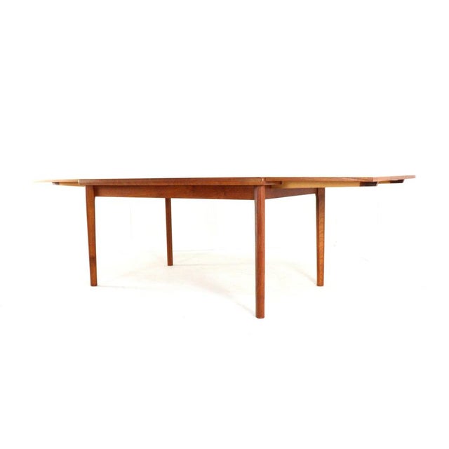 Large Rectangular Extendable Dining Table by Henning Kjaernulf for Vejle For Sale - Image 9 of 16