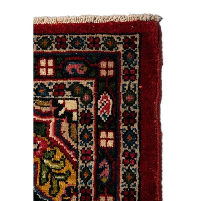 1960s 1960s Vintage Persian Mahal Runner Rug 3’0″ X 16’7″ For Sale - Image 5 of 11