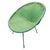 Mid-Century Modern 1950s Sam Avedon Styled Iron Outdoor/Patio Saucer Chair W/ Nylon Weaved Seat For Sale - Image 3 of 8