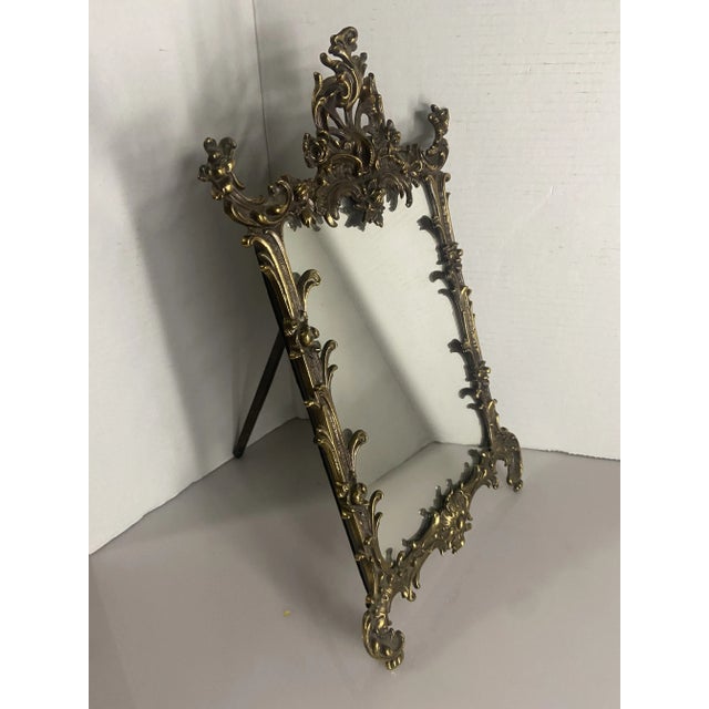 Mid 20th Century Rococo French Table Vanity Mirror For Sale - Image 9 of 12