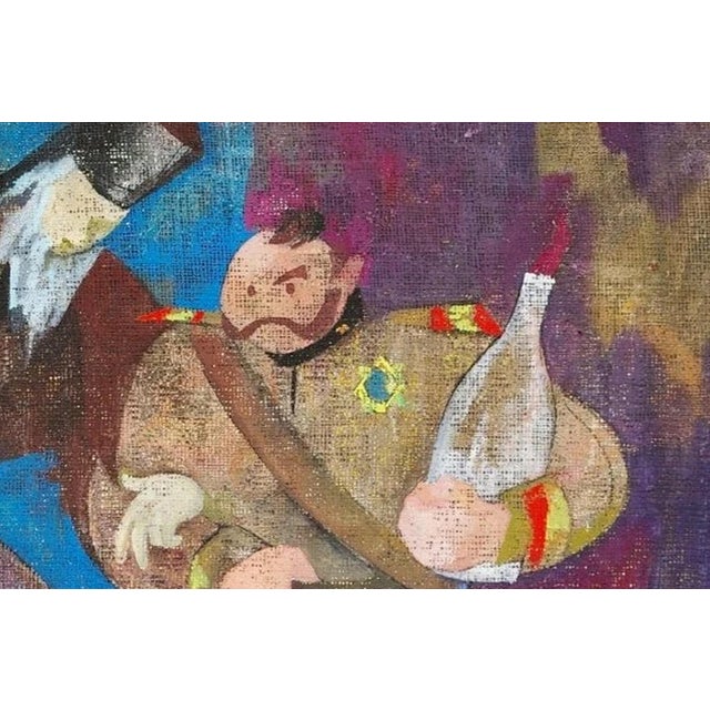 Abstract Avant-Garde Oil Painting, Ukrainian Soviet Art, Gorshkova, 1987 50-75 For Sale - Image 3 of 6