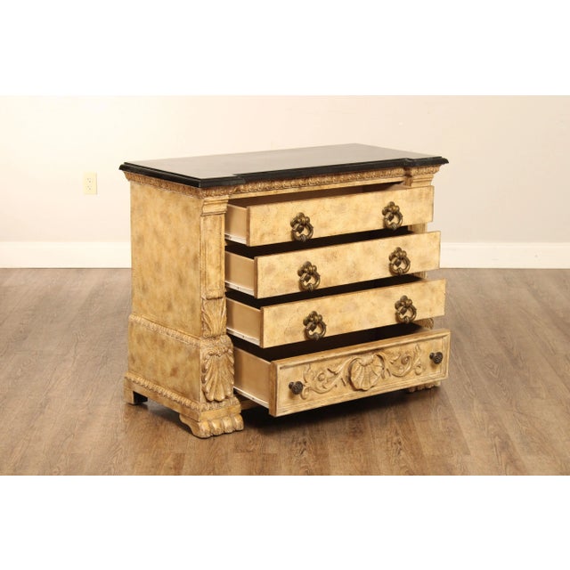 Mission Italian Renaissance Style Tessellated Marble Top Commode For Sale - Image 3 of 12