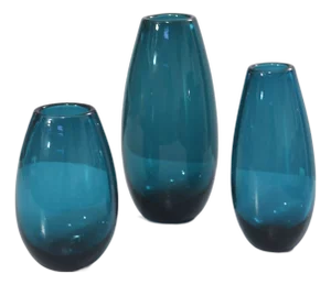 Blown Glass Vases attributed to Karl Friedrich, Germany, 1960s, Set of 3