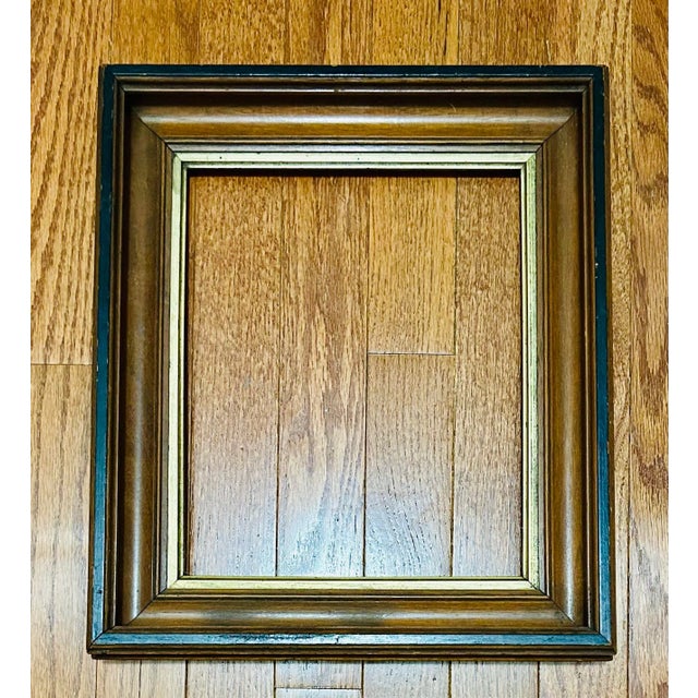 Pair of Victorian Walnut Shadow Box Picture Frames for 9” X 10.75” For Sale - Image 4 of 5