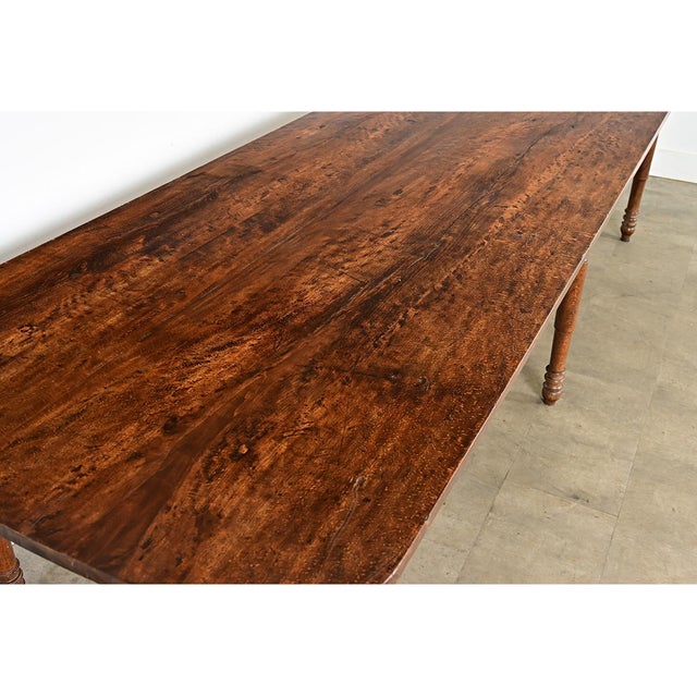 French 19th Century Two-plank Top Farm Table For Sale - Image 12 of 14