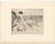 Raphaël Drouart (1884 1972) Devant la Mer (Before the Sea) Original Etching on Paper 1920s Size (overall): 258 x 328 mm...