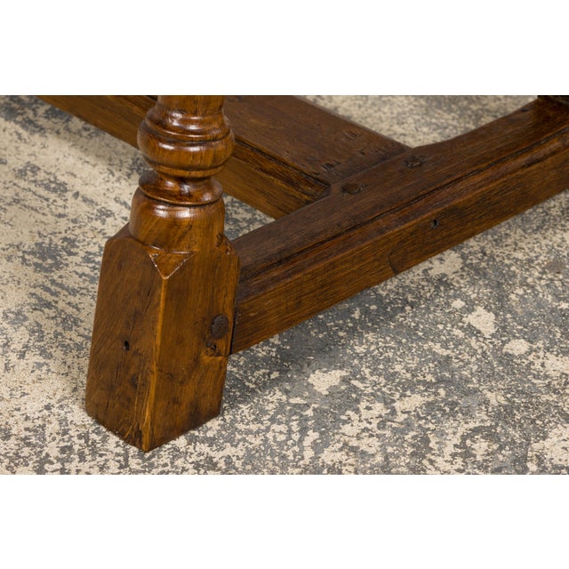 Late 19th Century French Provincial Oak Farmhouse Benches – A Pair For Sale - Image 10 of 16