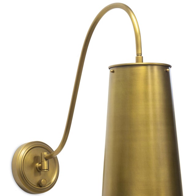 Regina Andrew Hattie Sconce, Natural Brass For Sale - Image 4 of 7