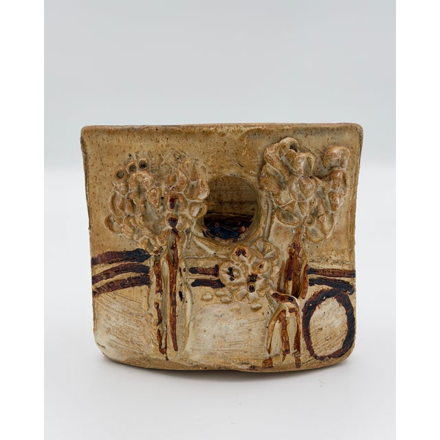 Mid-Century Modern Brutalist Sculptural Rams Head Vase, 1960s For Sale - Image 3 of 5