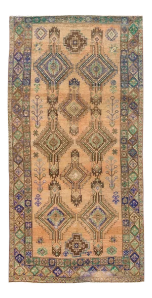 Mid-20th Century Vintage Persian Rug - 4'6" X 8'11"