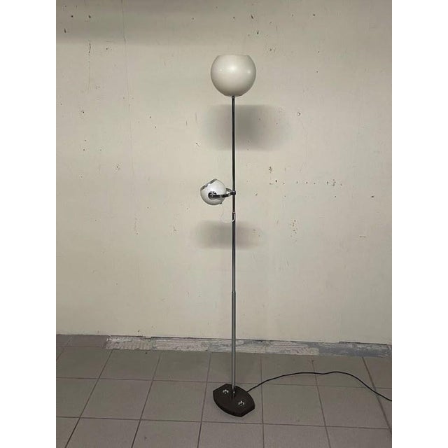 Metal Floor Lamp with Top Light and Adjustable Spotlight from Stilnovo, 1960s For Sale - Image 7 of 18