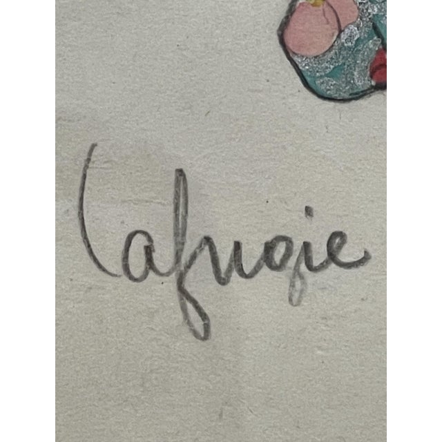 Léa Lafugie, Burmese Dancer, 1920s, Gouache For Sale - Image 8 of 11