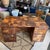 Mid 20th Century Paul Evans Cityscape Patchwork Burl Wood Desk For Sale - Image 9 of 12