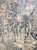 Brown 1970s The Buffalo Dance Frederic Remington Impression Chalkware Relief For Sale - Image 8 of 14