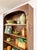 Handmade Pine Walnut Tone Bookcase Desk Drawers Cabinet Antique Style For Sale - Image 16 of 16