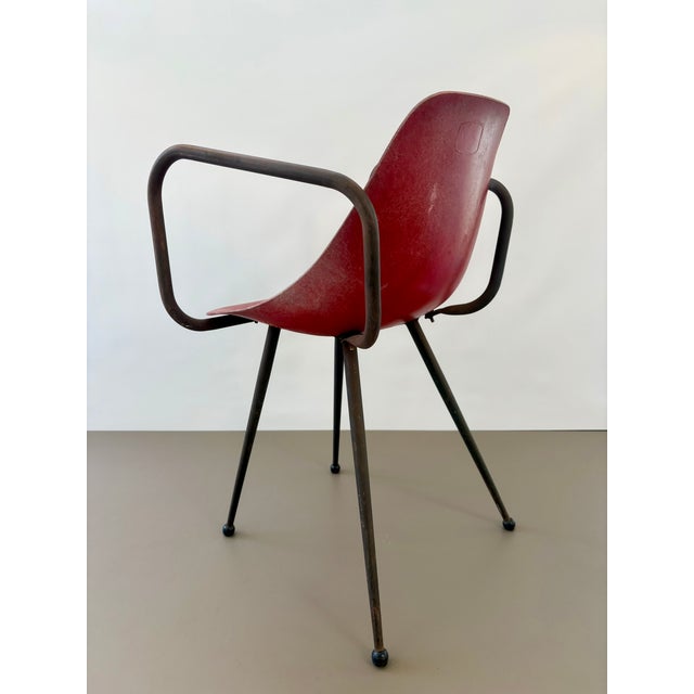1950s Ladybug Armchair by René Jean Caillette, 1950s For Sale - Image 5 of 9