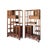 Elevate your space with this breathtaking pair of vintage Chinese Rosewood Asymmetrical Display Cabinets (Duobaoge)....