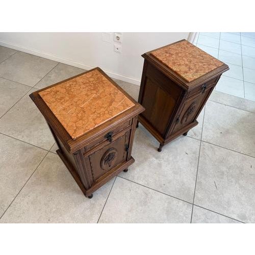 Art Nouveau Nightstands, 1890s, Set of 2 For Sale - Image 10 of 18