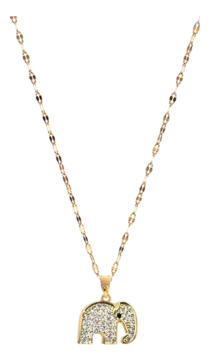Elephant Blessing Diamond Necklace