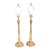 Late 20th Century Pair of Italian Neoclassical Parcel Gilt Table Lamps For Sale