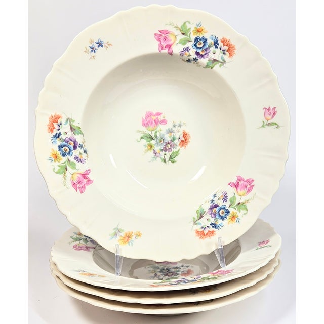 Spring Bouquet Bowls - Set of Four For Sale - Image 12 of 12