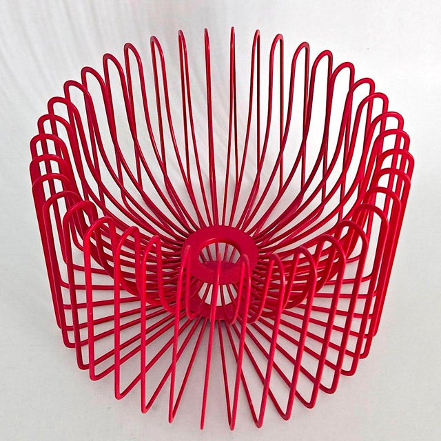 1990's Scandinavian Modern Red Fruit/Centerpiece Bowl Designed by Ehlén Johansson For Sale - Image 14 of 17