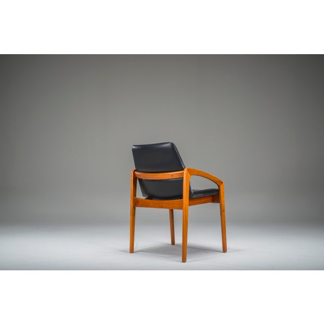 Black Mid-Century Model 23 Dining Chair by Henning Kjærnulf for Korup Stolefabrik, 1960s For Sale - Image 8 of 12