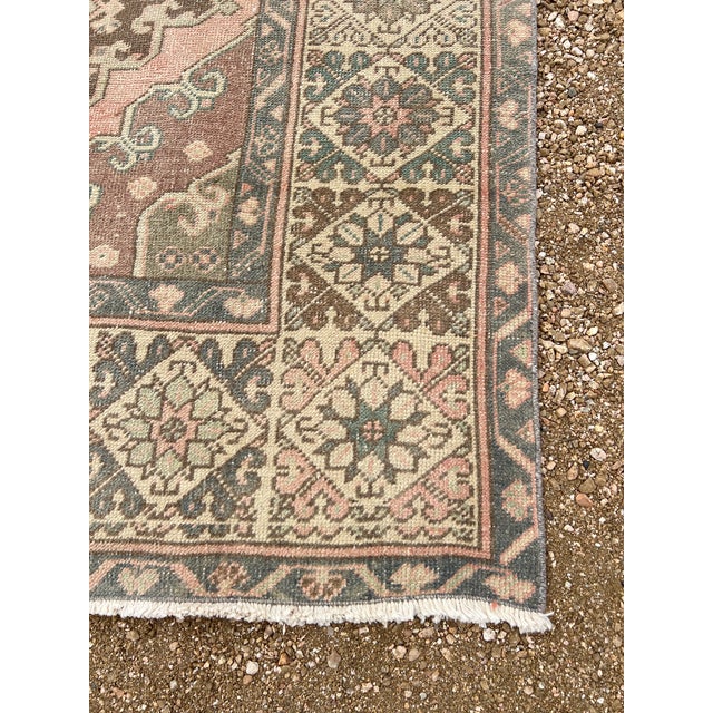 Persian 1960s Persian Distressed Wide Runner Rug - 4’9x12’9 For Sale - Image 3 of 9