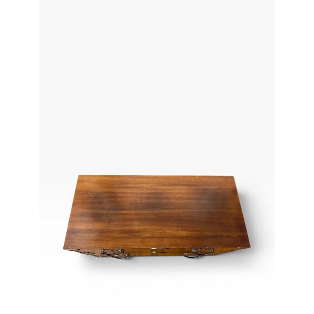 1970s Henredon Japanese Tansu-Style Brass-Mounted Chest — Two-Drawer For Sale In Boston - Image 6 of 18