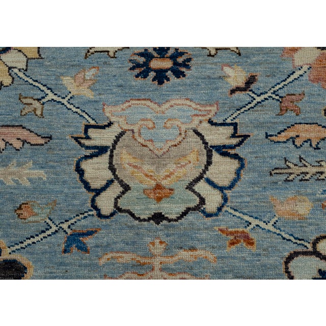 Turkish Oushak Rug 4'11" x 6'9" #17015 For Sale In Houston - Image 6 of 8