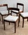 Set of 4 wooden dining chairs from the 1960s. The chairs have a wooden structure with rosewood veneer and new upholstery...