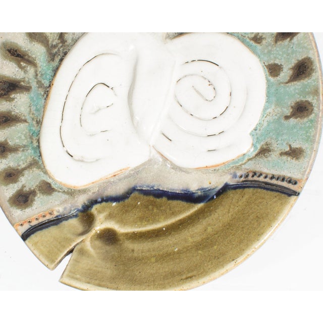Contemporary Studio Pottery Wall Plate For Sale - Image 3 of 6