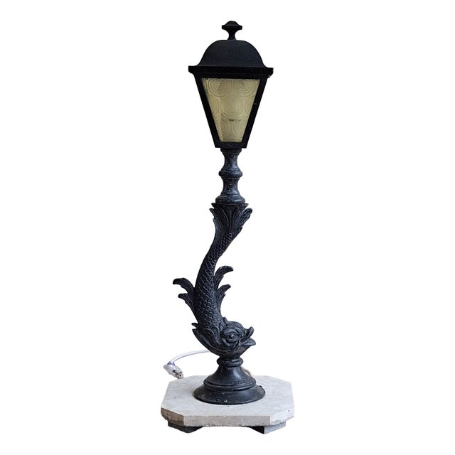 Dolphin Garden Lamp, 1950s-1960s For Sale