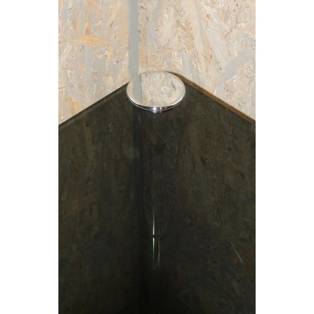 Italian Table in Crystal and Steel by Marco Zanuso for Zanotta, 1960s For Sale - Image 6 of 18