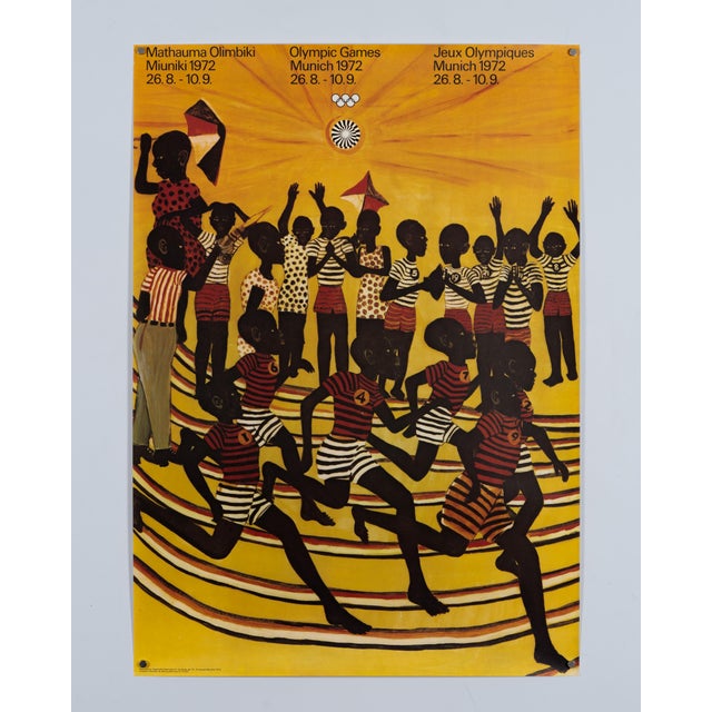 Original Olympic Poster by Ancent Soi, 1972 For Sale - Image 3 of 9