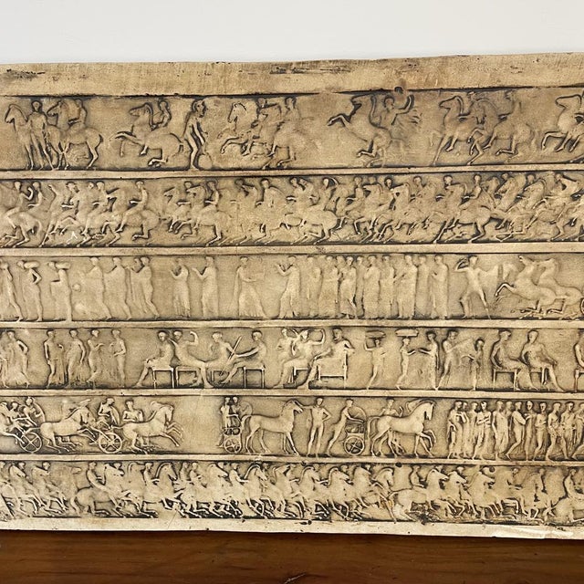 Greek Bas-Relief Frieze, 1800s, Stucco For Sale - Image 10 of 16