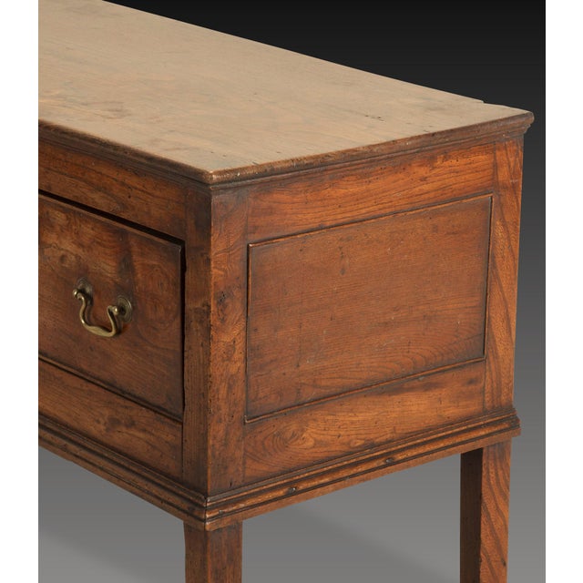 Brown Antique Georgian Elm Dresser, 1760 For Sale - Image 8 of 16