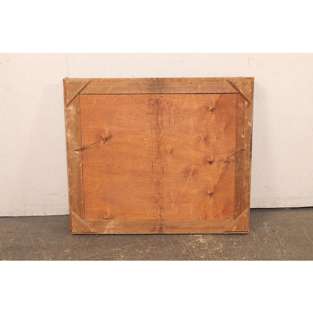 Early 20th Century Swedish Shoreline Painting, Beautiful Frame For Sale - Image 12 of 13