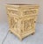 1920s Antique Chinese Wooden Bedside Cabinet With Carved Chinese Scenery For Sale - Image 4 of 12