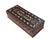 A beautiful vintage early 20th-century Middle Eastern decorative box, finely crafted with intricate wood marquetry and...