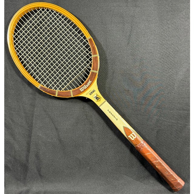 1960s Billie Jean King Signed Tennis Racquet & Leather Case - 1970s For Sale - Image 5 of 13
