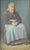 James Champney (MA/NY 1843-1903). A very good work of an older woman in a chair. The work is of a seemingly simple...
