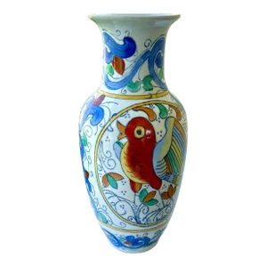 Mid 20th Century Chinoiserie Porcelain Vase
