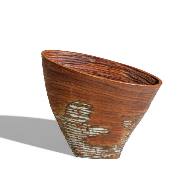 Wood Michael Bauermeister Carved Wooden Bowl For Sale - Image 7 of 9