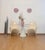 Mid-Century Modern Glass Wall Sconces with 10 Iridescent Alabaster Pink Discs, 1990s, Set of 2 For Sale - Image 3 of 16