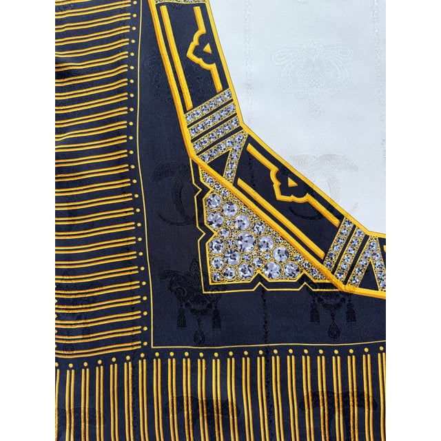 Textile 1990s Cartier Silk Scarf Clock Dial For Sale - Image 7 of 10