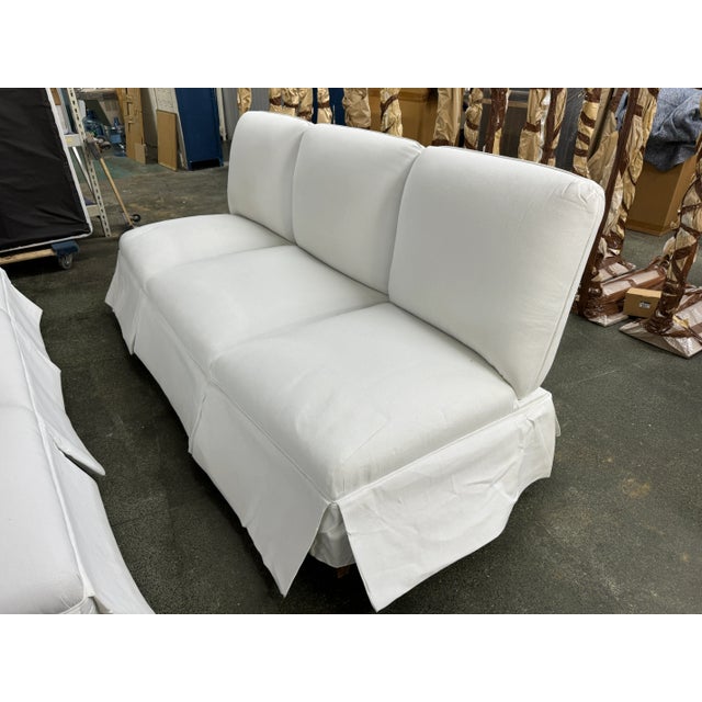 19th Century Madeleine Castaing Slipper Sofa Set of 2 For Sale - Image 10 of 11